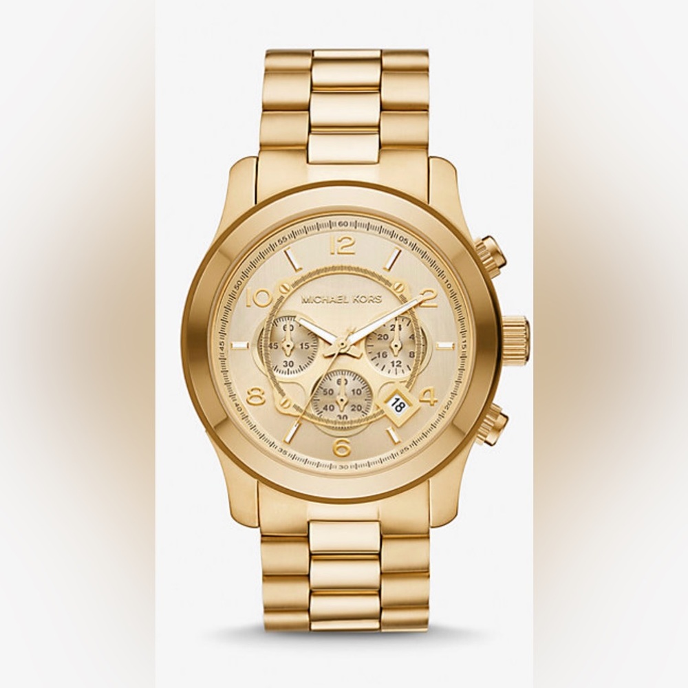 Michael Kors Oversized Runway Gold-Tone Watch